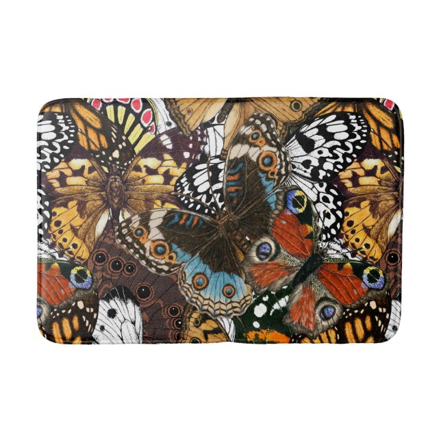 Tapis De Bain Poster de animal. Ailes papillons. (Devant)
