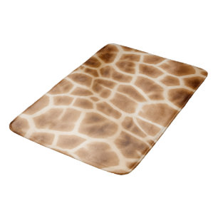 Tapis De Bain Poster de animal crème Brown Giraffe