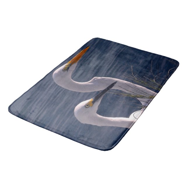 Tapis De Bain Poster des aigrettes (Angle)