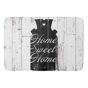 Tapis De Bain Pot à lait en bois blanc rustique de ferme Maison