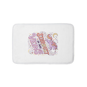 Tapis De Bain Poussière d'étoile de licorne dans mes veines conc