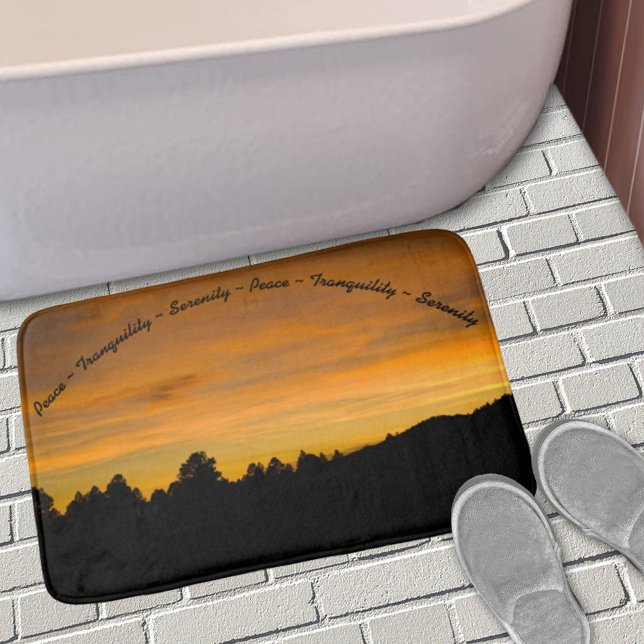 Tapis De Bain Prairie Hills au coucher du soleil (Créateur téléchargé)