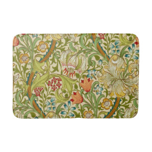 Tapis De Bain Pre-Raphaelite d'or de cru de lis de William