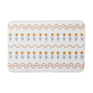 Tapis De Bain Preppy Super Stripe Tulip Motif