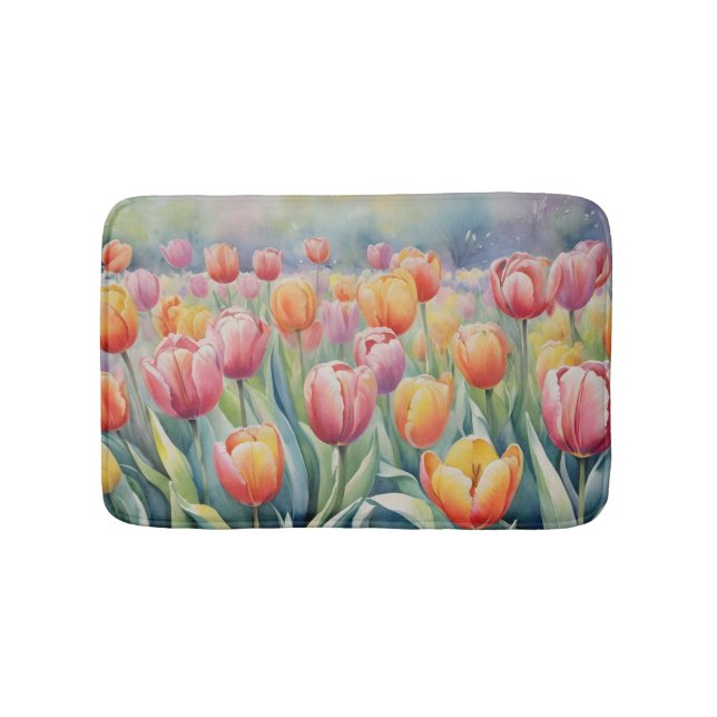 Tapis De Bain Pretty spring tulips (Devant)