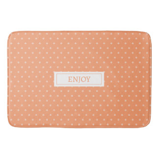 Tapis De Bain PROFITEZ de la pêche à l'orange
