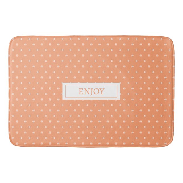 Tapis De Bain PROFITEZ de la pêche à l'orange (Devant)