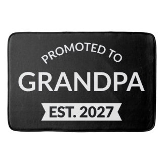 Tapis De Bain Promu Grand-père Estimé 2027 Nouveau Papa II