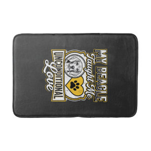Tapis De Bain Propriétaire de chien d'amour inconditionnel Beagl