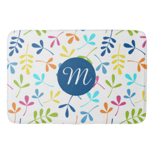 Tapis De Bain Ptn Feuille Assorti Multicolore (Personnalisé)