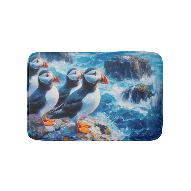 Tapis De Bain Puffins (Devant)