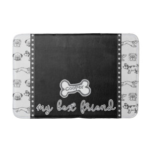 Tapis De Bain Pups de dessin Animaux de compagnie Mat de bain mo