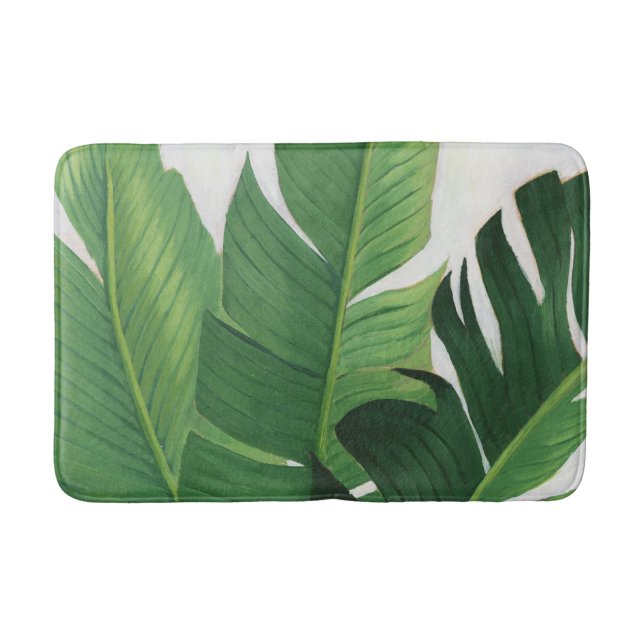 Tapis De Bain Pura Vida - Feuilles tropicaux (Devant)
