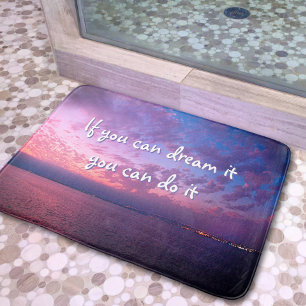 Tapis De Bain Purple Ocean Sunset Photo Dream It Do It Citation