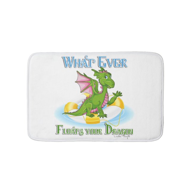 Tapis De Bain Quel Que Soit Ce Qui Flotte Votre Dragon Mignonne (Devant)