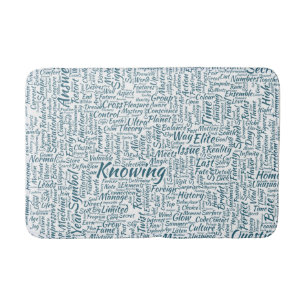 Tapis De Bain Question Apprendre Nuage MotssTexte Motif Message