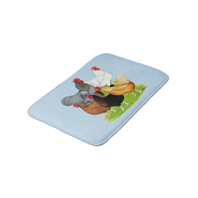 Tapis De Bain Quintette de poulet liée au sexe (Angle)