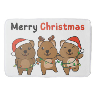Tapis De Bain Qukka Christmas Cute Qukka Merry Christmas