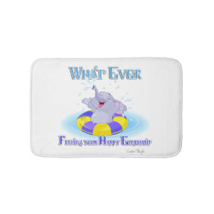 Tapis De Bain Quoi qu'il flotte votre éléphant heureux