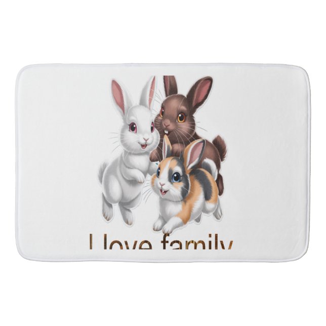 Tapis De Bain Rabbit family  (Devant)