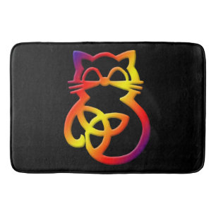 Tapis De Bain Rainbow Trinity Knot Celtic Chat Mat