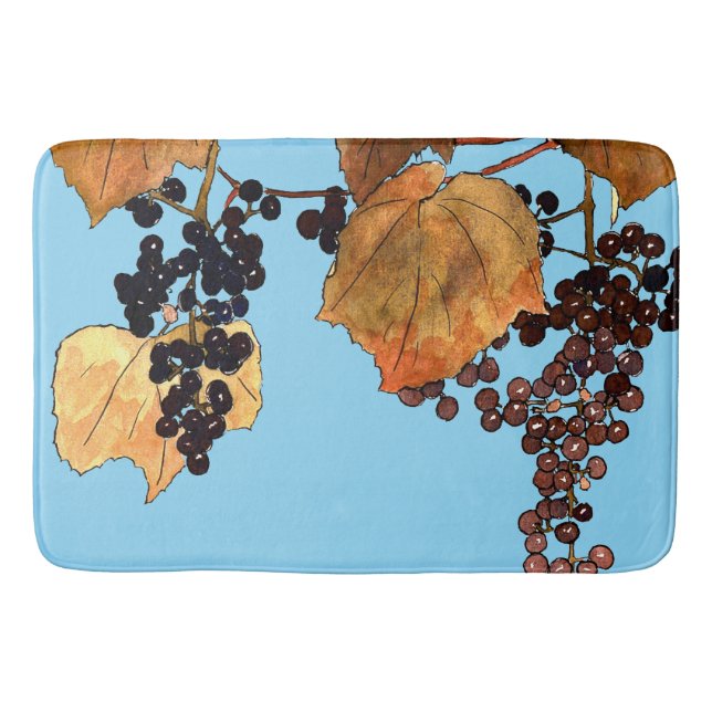 Tapis De Bain Raisins de givre Art nouveau (Devant)
