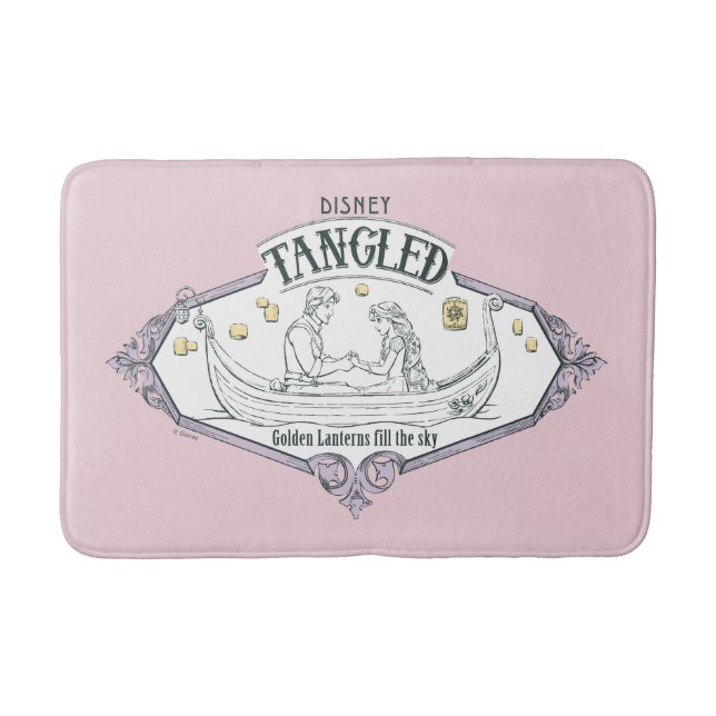 Tapis De Bain Rapunzel | Tangled Golden Lanterns Remplir le ciel (Devant)