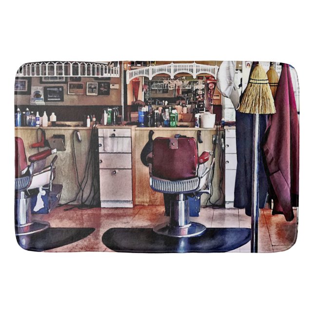 Tapis De Bain Raseur-coiffeur avec le support de manteau (Devant)