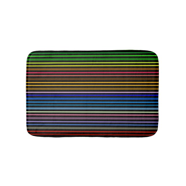 Tapis De Bain Rayures multicolores   (Devant)