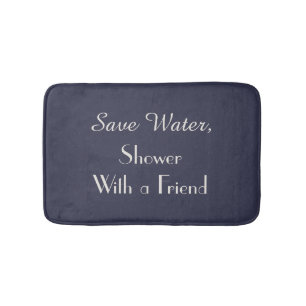 Tapis De Bain Reflet Bleu d'étang Sauvez de l'eau Mat de bain a