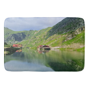 Tapis De Bain Reflet du lac Bâlea – Impression alpine des Carpat