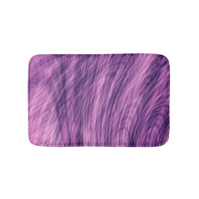 Tapis De Bain Regard de fourrure violette (Devant)