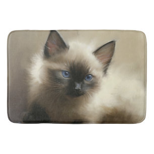 Tapis De Bain Regard D'Innocence Siamese Kitten Portrait