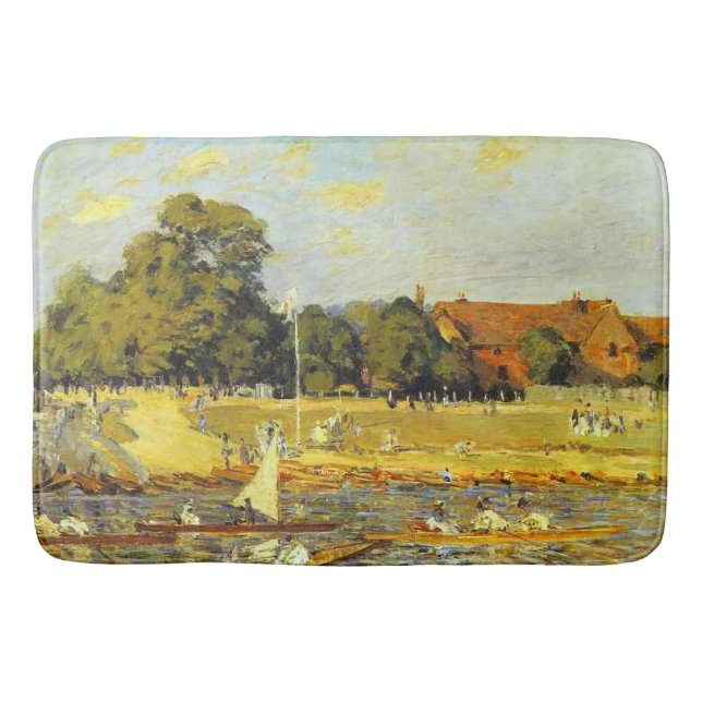 Tapis De Bain Regatta at Hampton Court Alfred Sisley Poster (Devant)