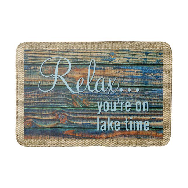 Tapis De Bain Relaxez-Vous Sur Le Devis De L'Heure Du Lac (Devant)