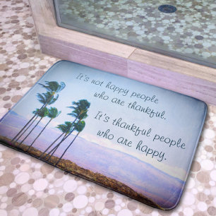 Tapis De Bain Remerciements Citation Hawaii Palm Trees Photo Bol