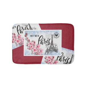 Tapis De Bain Rencontrez-moi à Paris   Cartes postales du bord