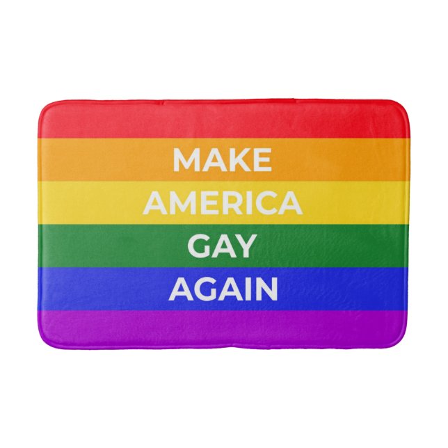 Tapis De Bain Rendre l'Amérique gay (Devant)