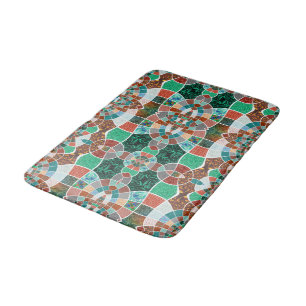 Tapis De Bain Répétition d'images à faible effet fractal
