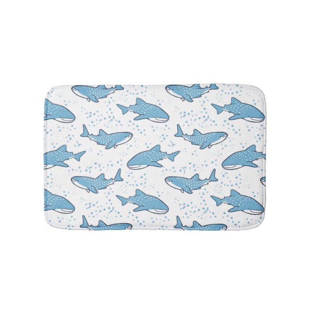 Tapis De Bain Requin de baleine étoilé (lumière) (Devant)