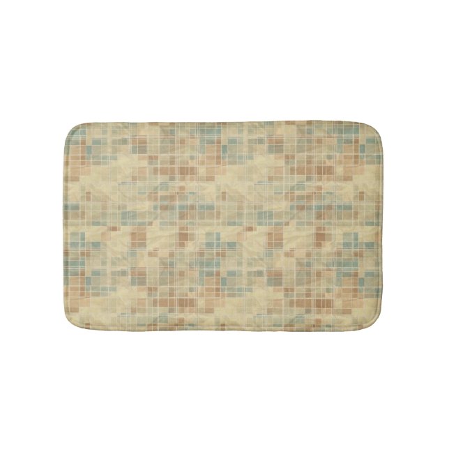 Tapis De Bain Rétro motif géométrique 2 (Devant)