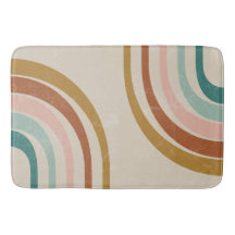 Retro Rainbow Bath Mat