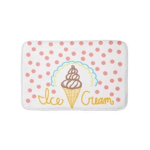 Tapis De Bain Rêve de pois de crème glacée de chocolat
