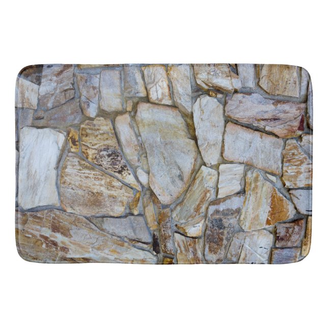 Tapis De Bain Rock Wall Texture réaliste Mousse de mémoire photo (Devant)