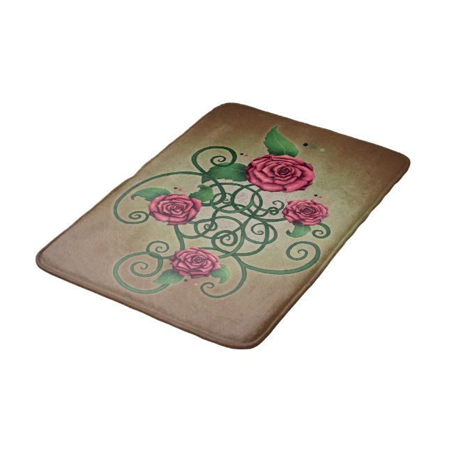 Tapis De Bain Rose (Angle)