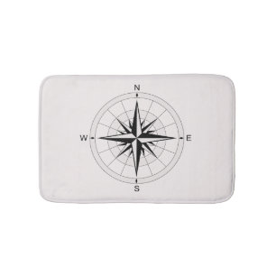 Tapis De Bain Rose Compass vintage 