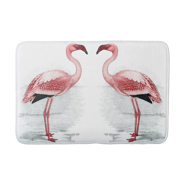 Tapis de bain rose de Flamants roses du PARC 2 de (Devant)