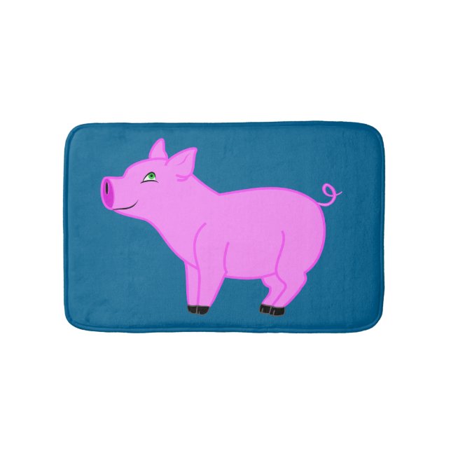 Tapis de bain rose de porc (Devant)