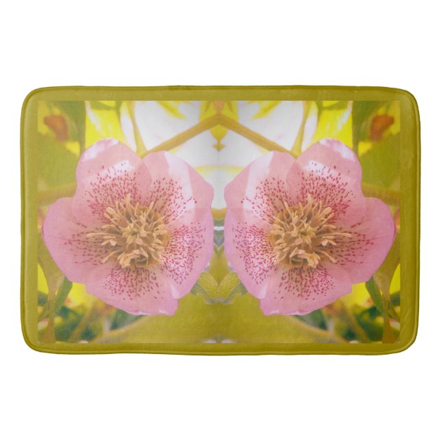 Tapis De Bain Rose du carême. Helleborus orientalis (Devant)