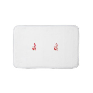 Tapis De Bain Rose Madder, design floral Thunderbird